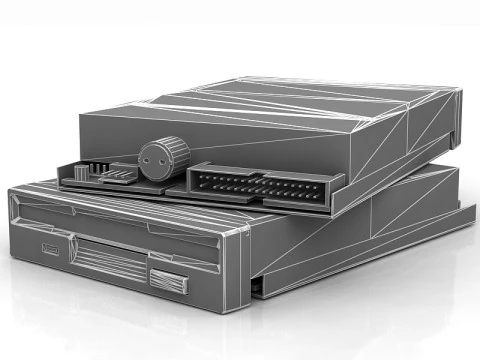 Floppy disk drive 3D Model