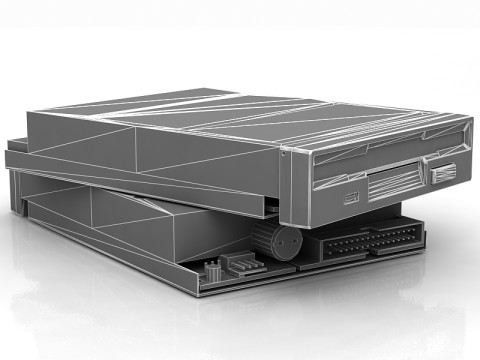 フロッピーディスクドライブ 3Dモデル