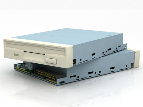 フロッピーディスクドライブ 3Dモデル