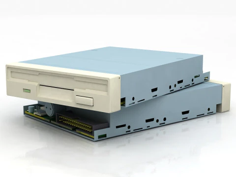 Floppy disk drive 3D Model
