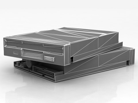 フロッピーディスクドライブ 3Dモデル