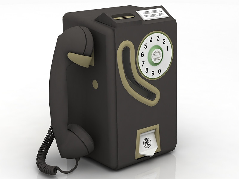 Zapłać telefon Model 3D .c4d .max .obj .3ds .fbx .stl .blend