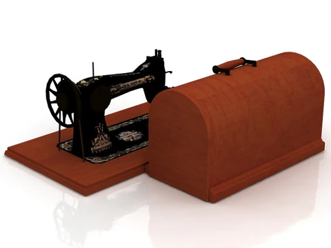 Antique Singer Sewing Machine 3D Model