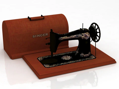 Antique Singer Sewing Machine 3D Model