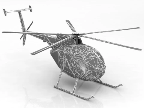 MD Helicopters MD 500 3D Model