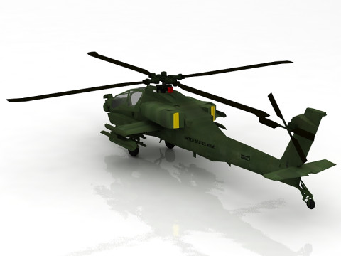 AH-64 Apache 3D Model