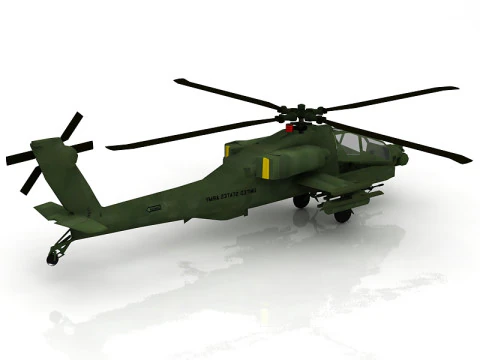 AH-64 Apache 3D Model