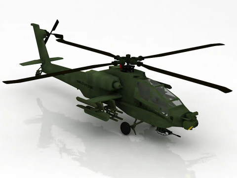 AH-64 Apache 3D Model