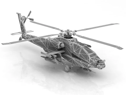 AH-64 Apache 3D Model