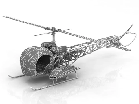Bell H 13 Sioux United States Army 3D Model
