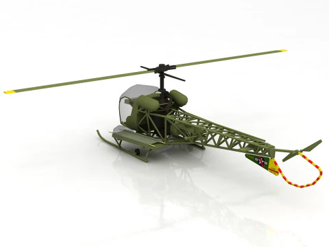 Bell H 13 Sioux United States Army 3D Model