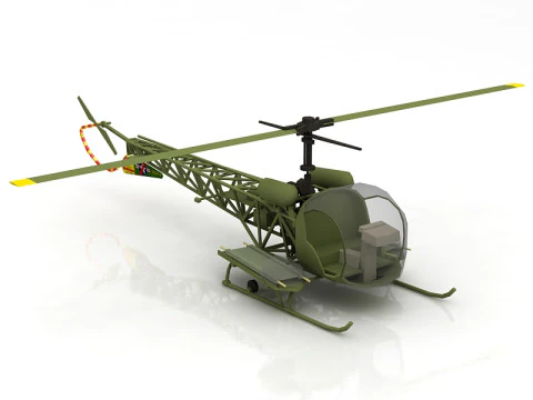 Bell H 13 Sioux United States Army 3D Model
