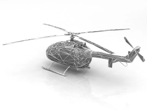 3D MBB Bo 105 3D Model
