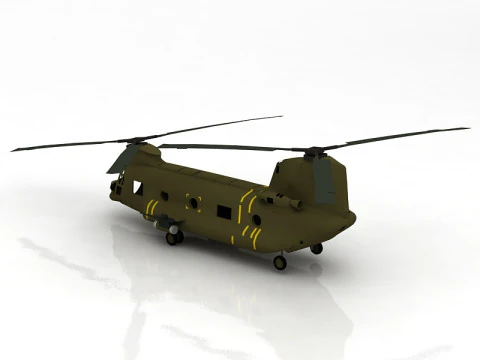 Heavy Helicopter CH-47 Chinook 3D Model