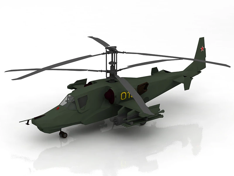 Mi-28 Havoc 3D Model .c4d .max .obj .3ds .fbx .stl .blend
