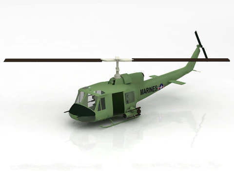Sino UH-1D Huey Modelo 3D