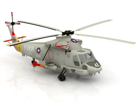 SH-3 Sea King 2 3D Model