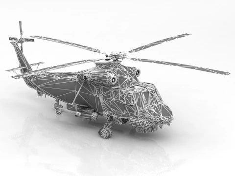 SH-3 Sea King 2 3D Model