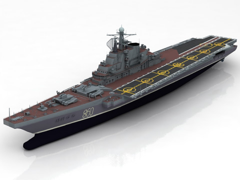 Kiev Russian Aircraft Carrier 3D Model