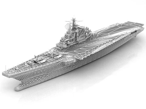 Kiev Russian Aircraft Carrier 3D Model
