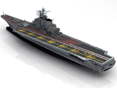 Kiev Russian Aircraft Carrier 3D Model