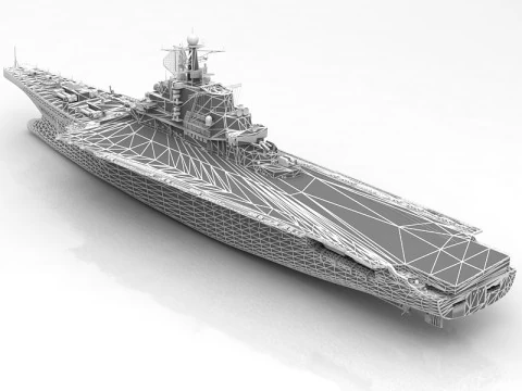 Kiev Russian Aircraft Carrier 3D Model