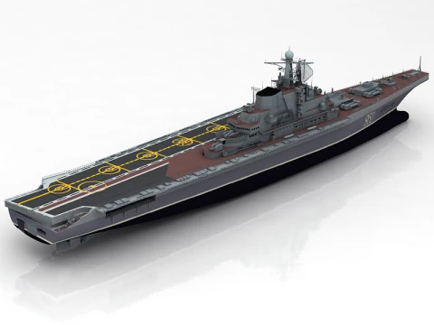 Kiev Russian Aircraft Carrier 3D Model