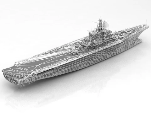 Kiev Russian Aircraft Carrier 3D Model