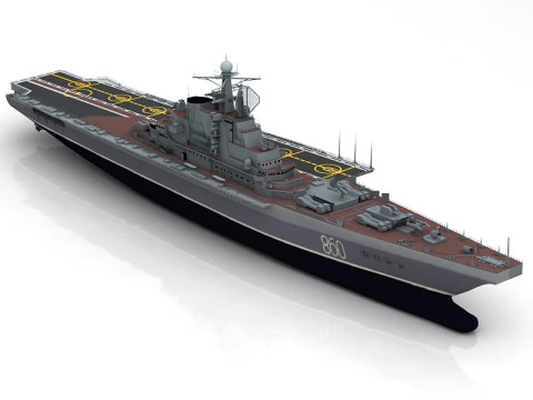 Kiev Russian Aircraft Carrier 3D Model