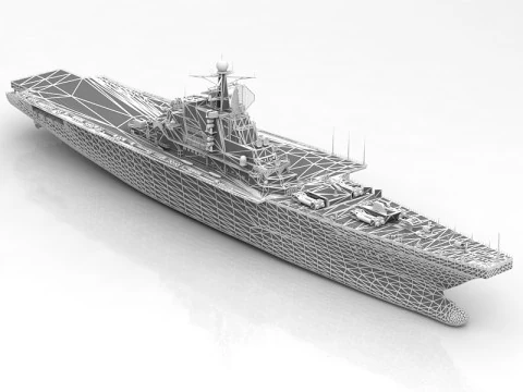 Kiev Russian Aircraft Carrier 3D Model