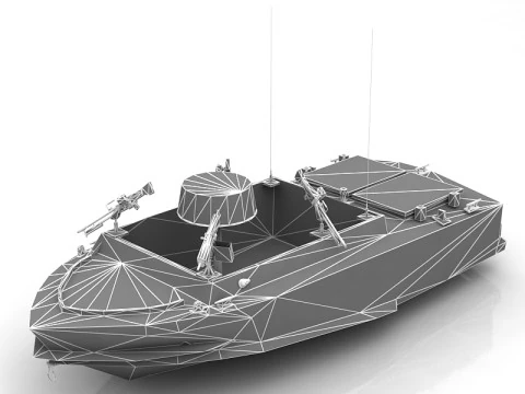LSSC Military Ship 3D Model