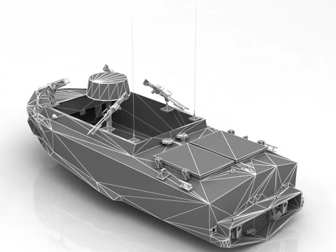 LSSC Military Ship 3D Model