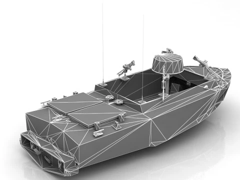 LSSC Military Ship 3D Model