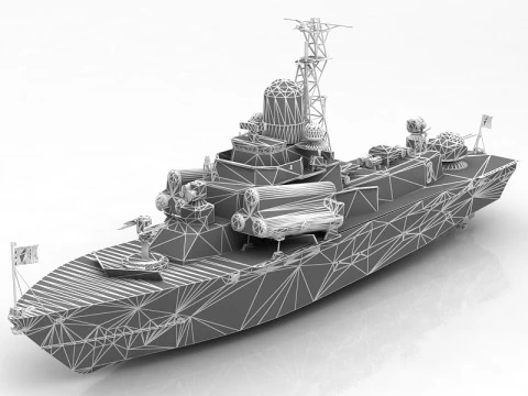 Nanuchka I Class Corvette 3D Model