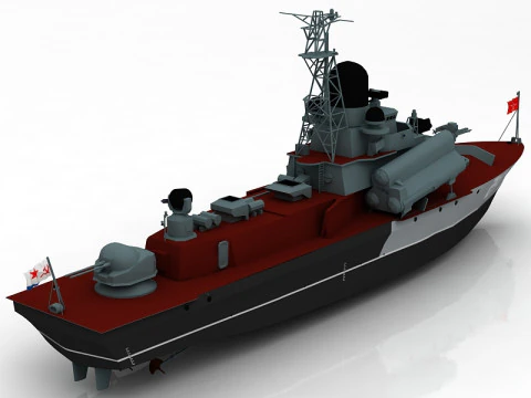 Nanuchka I Class Corvette 3D Model