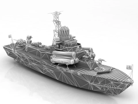 Nanuchka I Class Corvette 3D Model