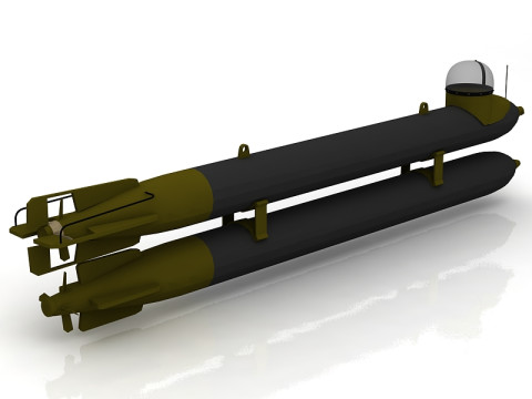 G7e T1 German WW2 Torpedo 3D Model