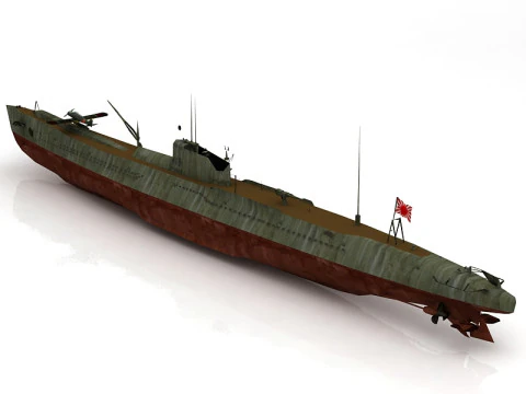 Submarine First Class Type Otsu I 19 3D Model