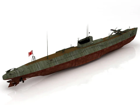Submarine First Class Type Otsu I 19 3D Model