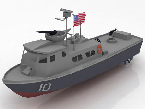 Motovedetta Swift della Marina degli Stati Uniti Modello 3D