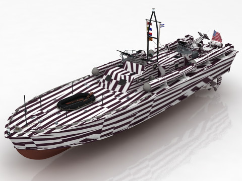 Raptor Boat Project 03160 Ship 3D Model