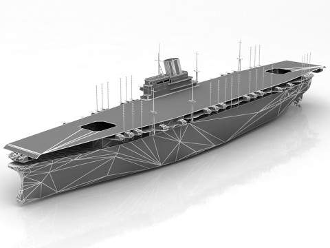 3D Shinano Japon U&ccedil;ak Gemisi 3D Model