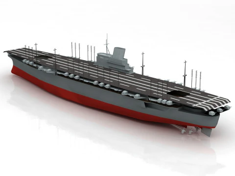 Porta-avi&otilde;es Japon&ecirc;s Shinano Modelo 3D Modelo 3D