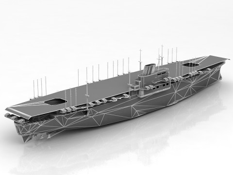 3D Shinano Japon U&ccedil;ak Gemisi 3D Model