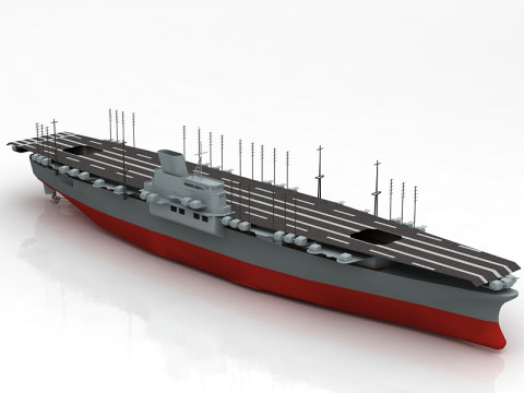 3D Shinano Japon U&ccedil;ak Gemisi 3D Model