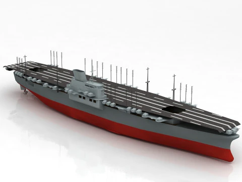 Porta-avi&otilde;es Japon&ecirc;s Shinano Modelo 3D Modelo 3D