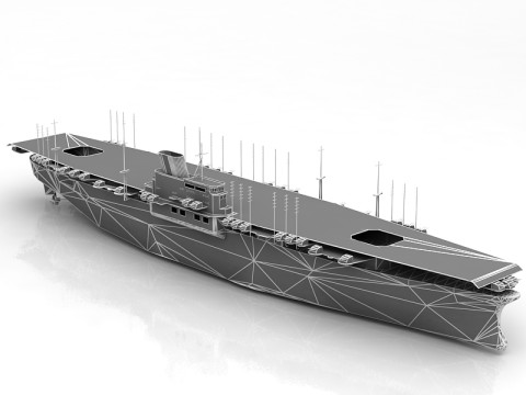 3D Shinano Japon U&ccedil;ak Gemisi 3D Model