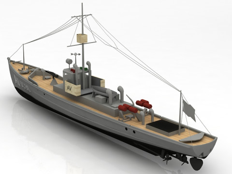 美国海军反潜追击者 3D 模型