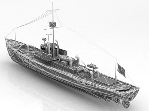 美国海军反潜追击者 3D 模型