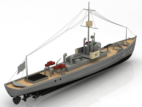 美国海军反潜追击者 3D 模型